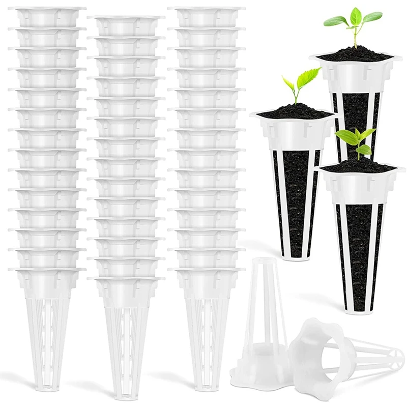 

50PCS Grow Baskets Replacement Grow Basket Plant Pod For Grow Sponges Basket Compatible With Hydroponic Growing System