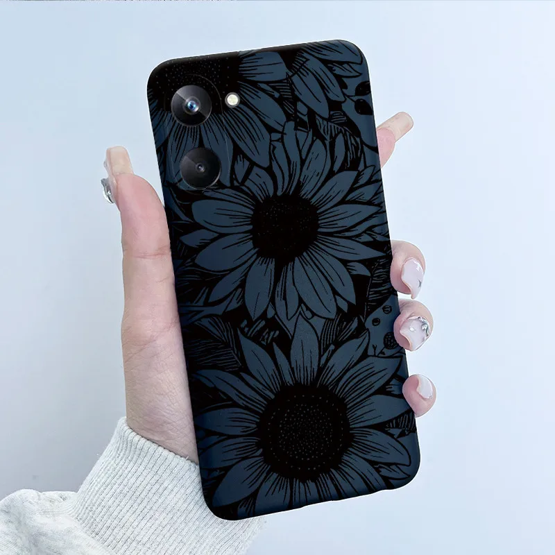 Для Realme 10 Pro Plus 5G чехол с милым цветком Labubu силиконовые чехлы для телефонов