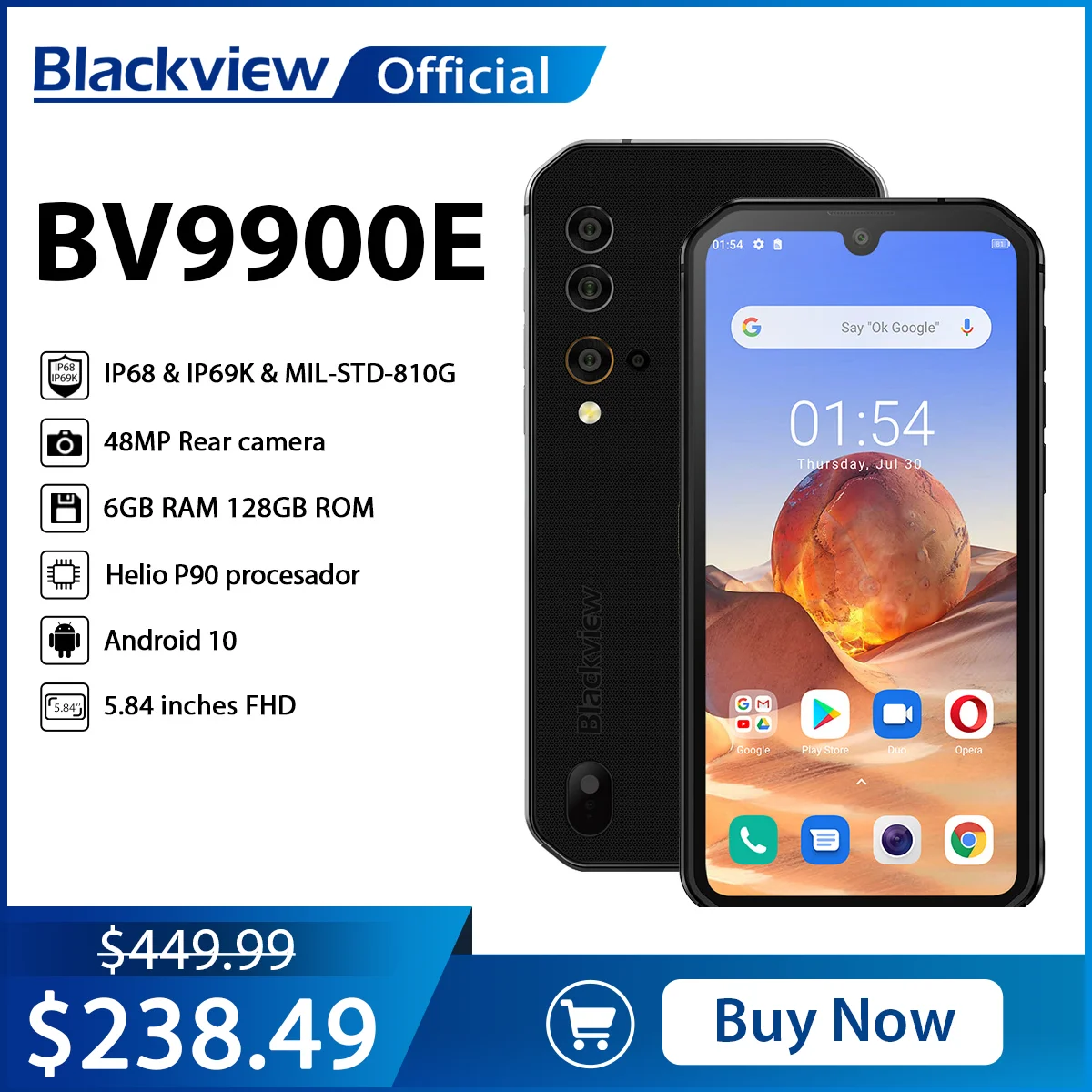 Kup Blackview BV9900E Helio P90 Wytrzymały Smartfon 6GB + 128GB IP68 Wodoodporny 4380mAh 48MP Aparat NFC Android 10 Telefon Komórkowy Kup Blackview BV9900E Helio P90 Wytrzymały Smartfon 6GB + 128GB IP68 Wodoodporny 4380mAh 48MP Aparat NFC Android 10 Telefon Komórkowy