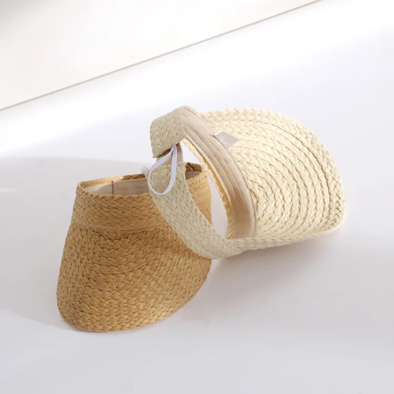 Летняя женская соломенная шляпа с широкими полями складной солнцезащитный