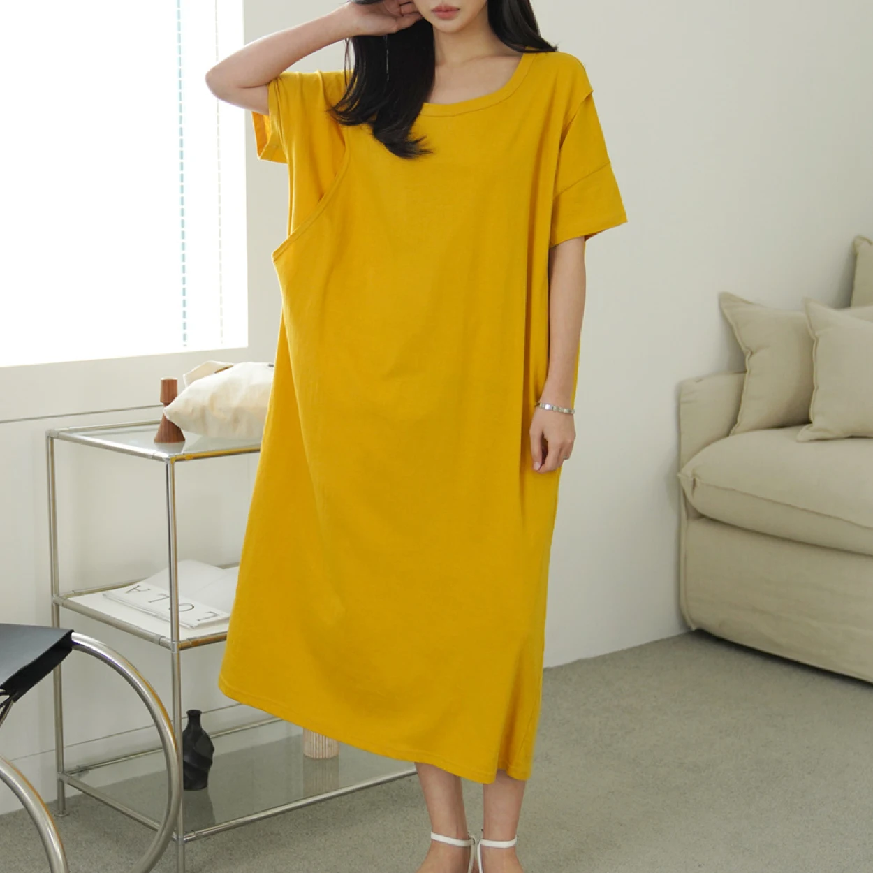 

모던 롱 수유원피스 2111