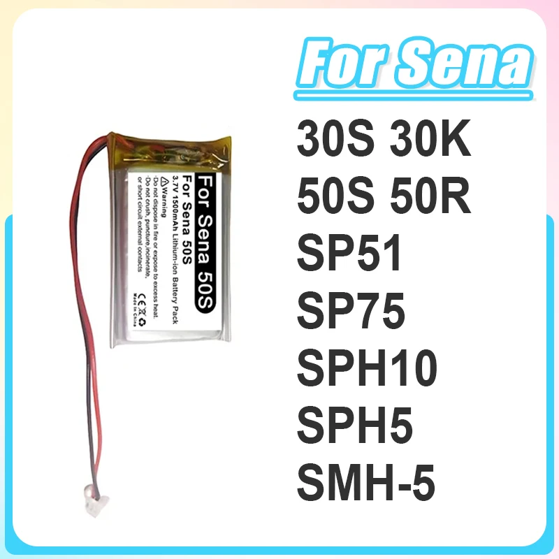 Фото 100% новый сменный аккумулятор для Bluetooth-гарнитур Sena 30S, 30K, 50S, 50R, SP75, SPH10, SPH5, SP51 №1