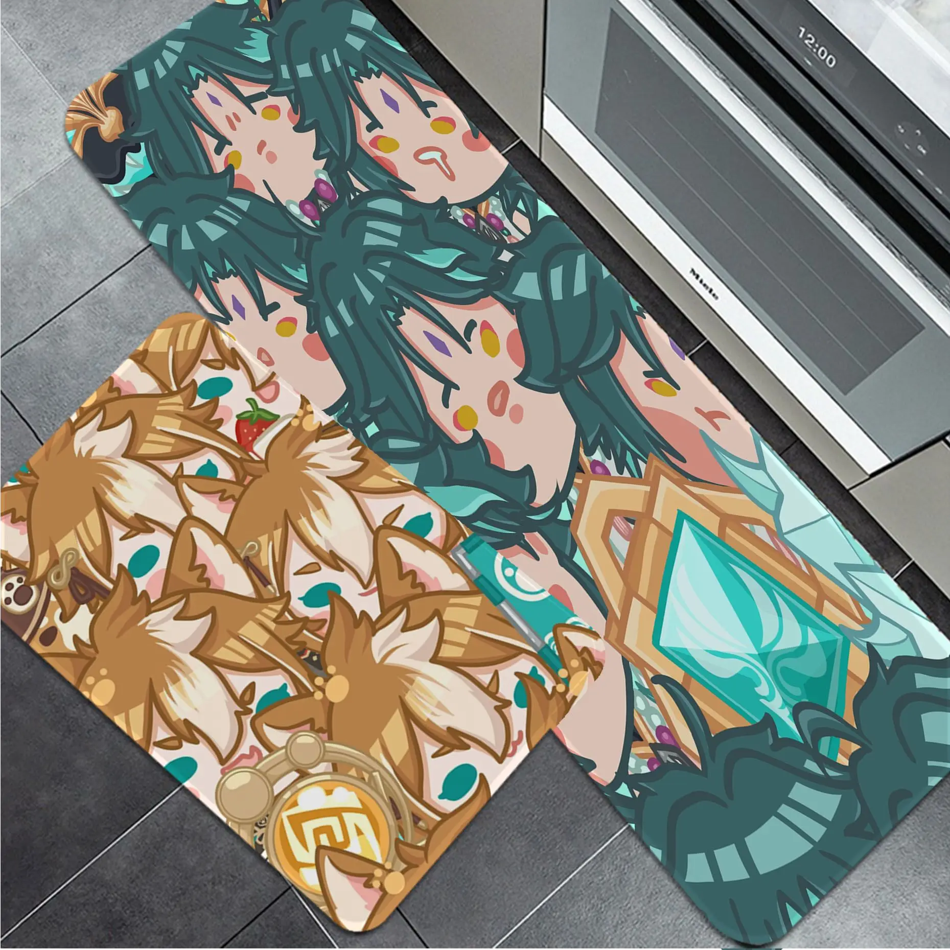 

Genshin Impact Floor Mat Cheaper Anti-slip Modern Living Room Balcony Printed Household Carpets