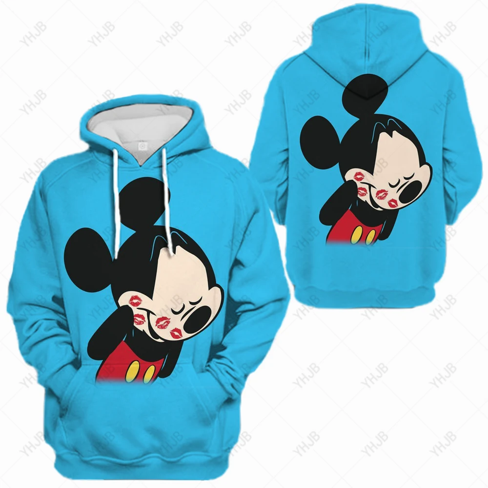 

Original Design Disney Hoodie Print Mickey Minnie Mouse Hoodie Cartoon Top Multi Sweatshirt Fashion Women Pullover Hoodie