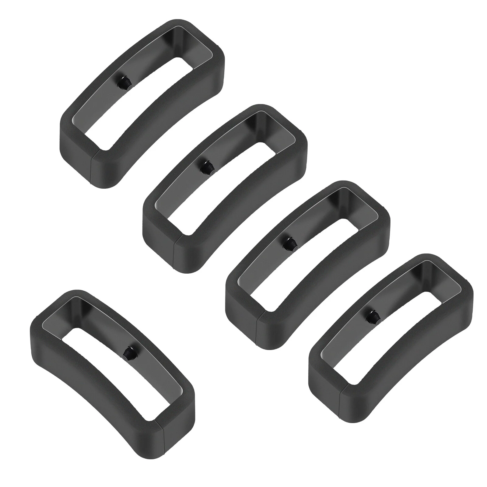 

IBASENICE 5pcs Silicone Watch Band Strap Watch Bands Keeper Holder Retainer Compatible for Garmin 235 (22mm)