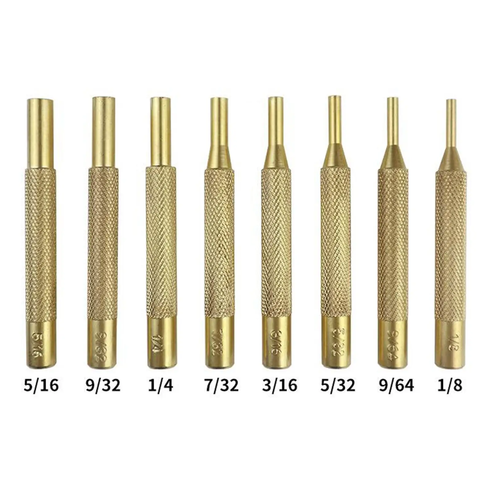 

15Pcs Punch Set with Brass, Steel, Punches Hammer for