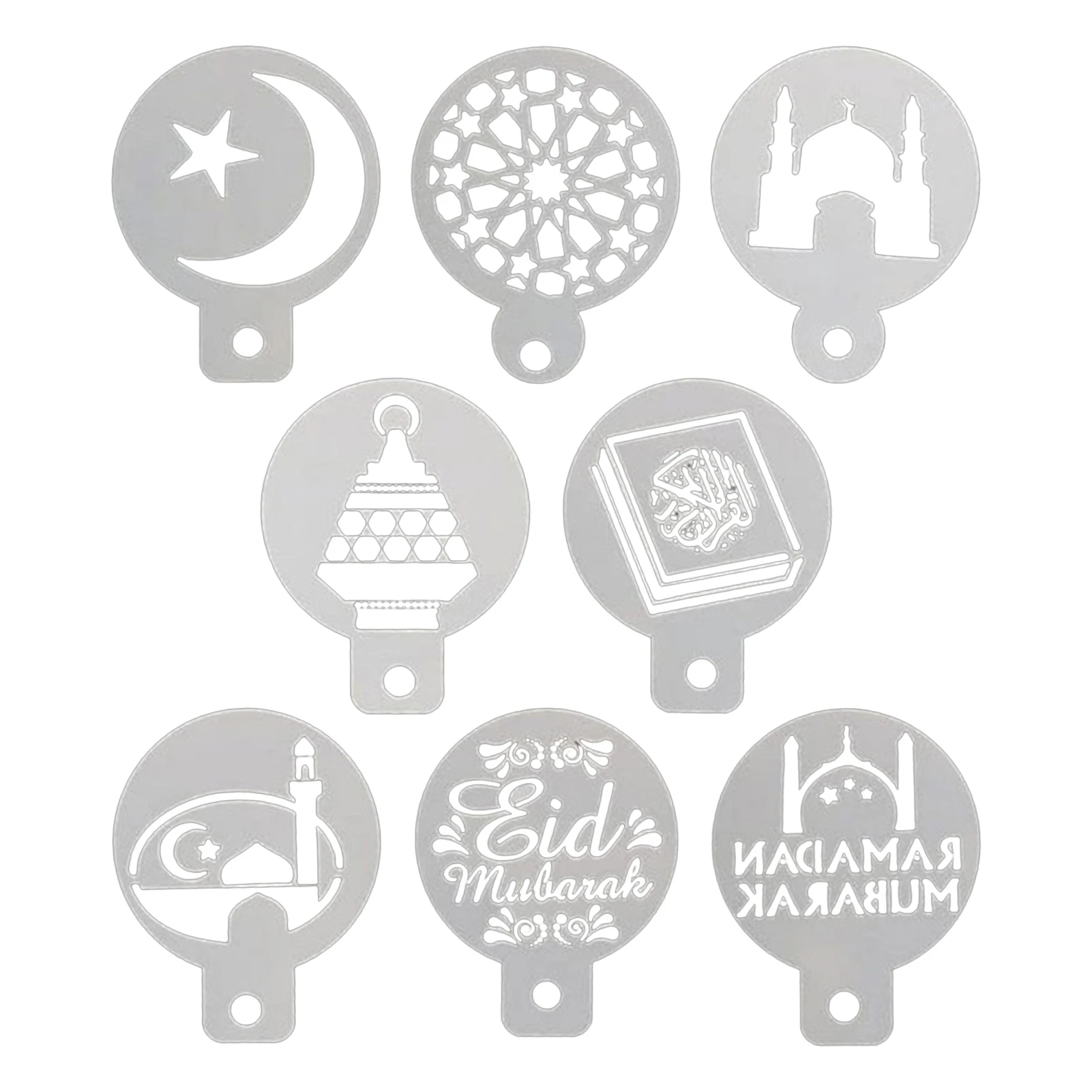 

8 шт., мусульманские трафареты для выпечки