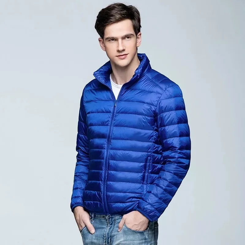 Men's Jackets Upright Collar Short Down Jacket for Male Outer Wear Clothing Garment 2022 Brand Autumn Winter