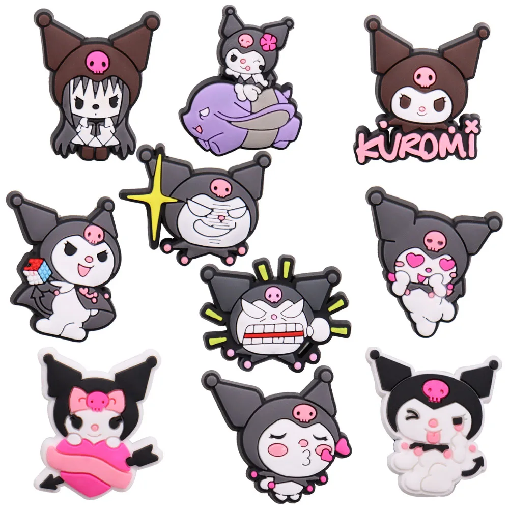 

Good Quality 1pcs PVC Shoe Charms Kawaii Little Devil Purple Pig Accessories Kids Shoe Ornaments For Croc Jibz DIY Party Gift