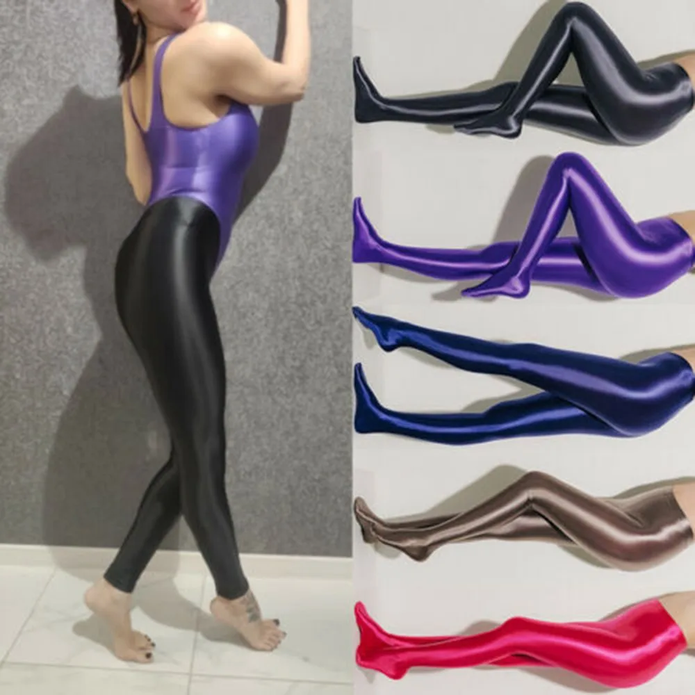 

Sexy Stockings Men's Satin Glossy Tights Clothes Opaque Shiny Pantyhose Damen Nylon Glitter Mens Exotic Long Socks Strümpfe