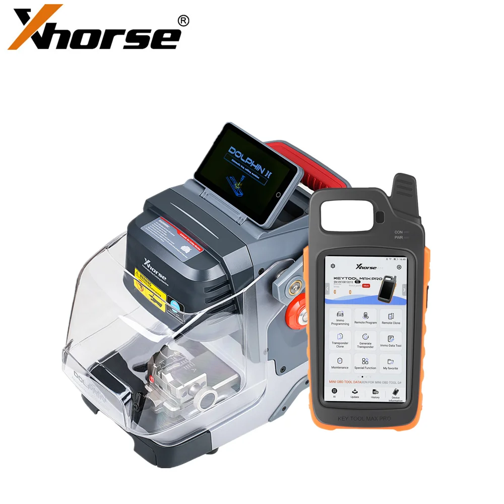 

Xhorse Dolphin XP005L Dolphin II Key Cutting Machine and VVDI Key Tool Max Pro Comnine Key Tool Max And Mini OBD Tool Function