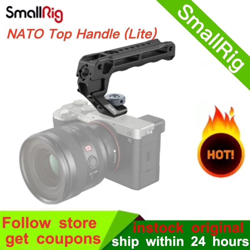 Верхняя ручка SmallRig NATO (Lite) с холодным башмаком для цифровой зеркальной камеры Sony