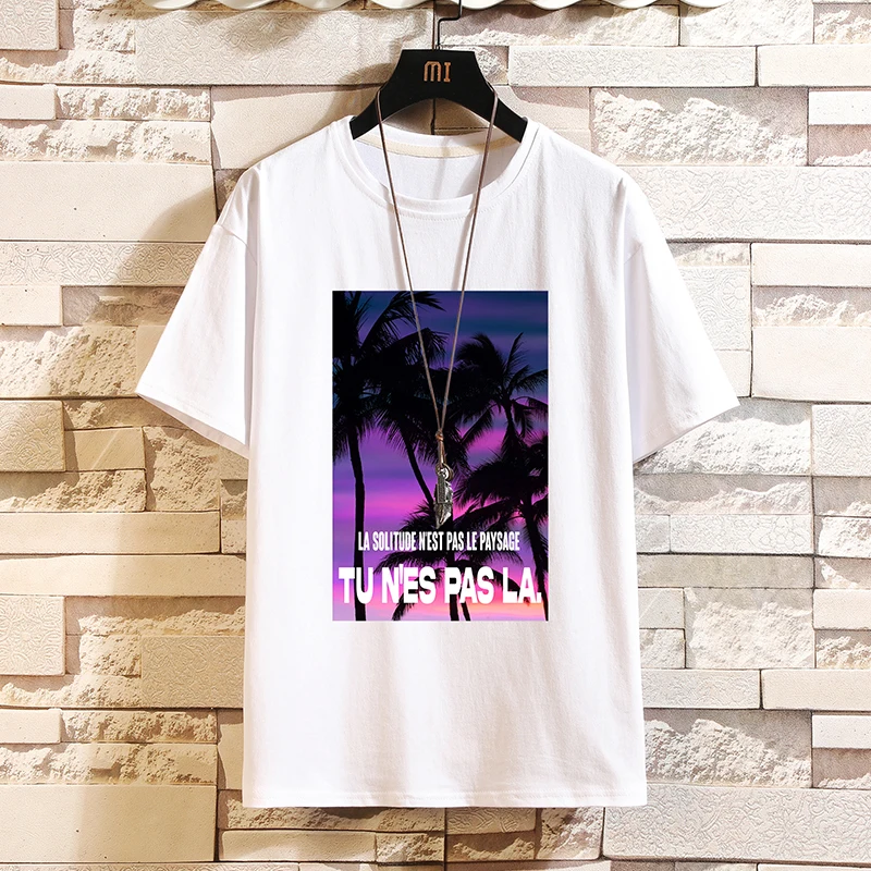 

Summer New Men's T Shirt Fashion Personality Graffiti Print O Neck Short Sleeve T Shirt Men's Casual Hip Hop Oversized Top