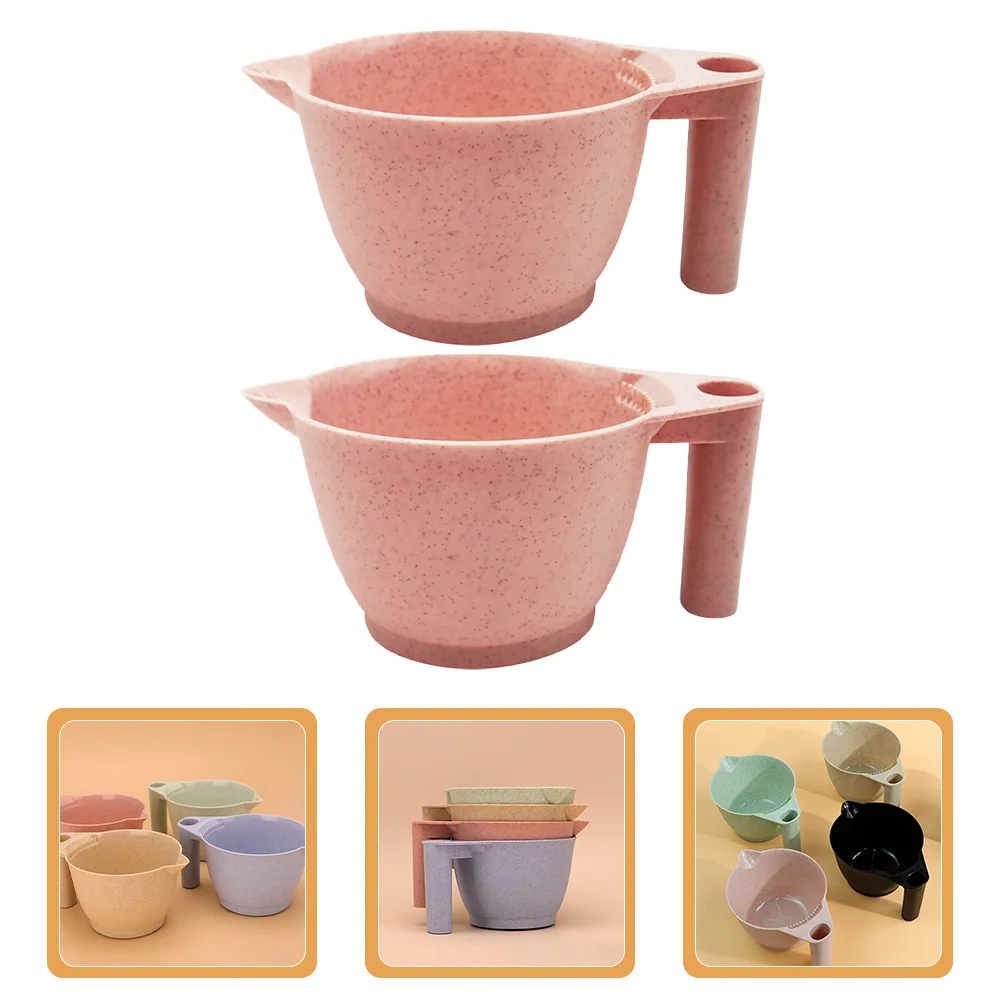 

Hair Bowl Bowls Color Tint Dye Salon Mixing Dying Bleach Blonde Brilliance Measuring Kit Applicator Cup Tools Professional