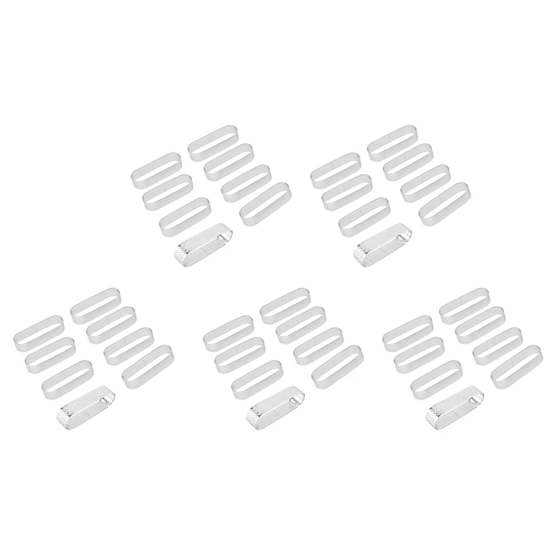 

40Pcs Oval Tartlet Molds French Dessert Mousse Fruit Pie Tart Ring Quiche Cake Mold, Stainless Steel Tart Mousse Ring