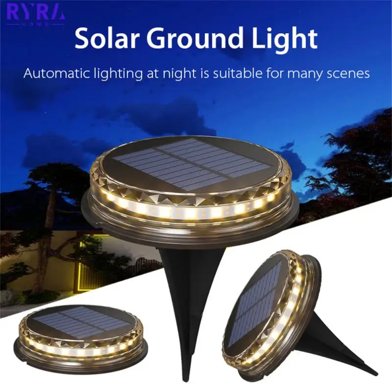 

Solar LED Light Outdoor Garden Solar Ground Lights Waterproof Underground Light Landscape Light For Lawns Patio Yard 4pcs New
