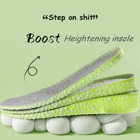 men women heightening running insole for shoes pu popped rice particle foam breathable soft hiking protects knees templates feet