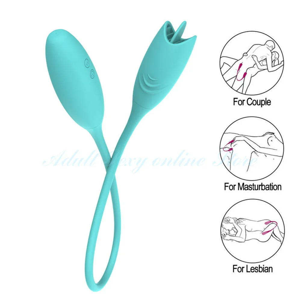 Перезаряжаемый двойной вибратор 7 скоростей двойная головка прыгающее Яйцо Пуля