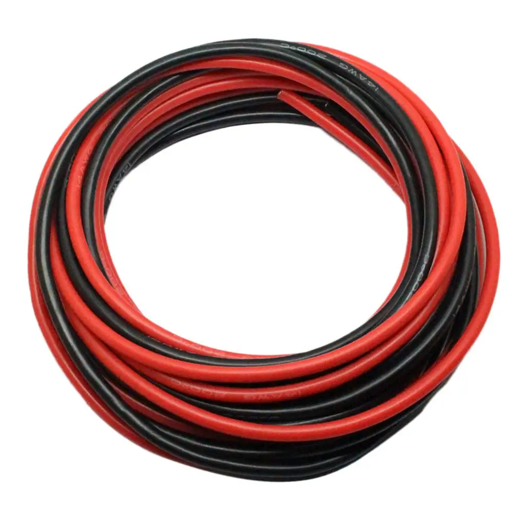 Фото 2 рулона по 14 AWG, 50-футовый силиконовый провод, гибкий многожильный медный кабель №3