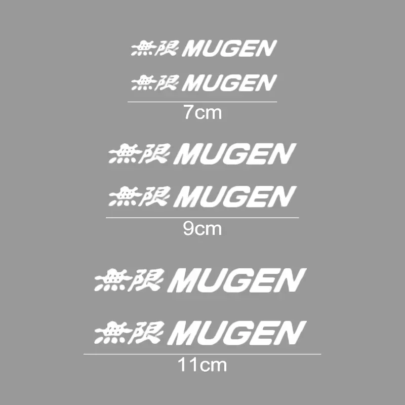 6 шт. автомобильный Стайлинг наклейка на тормозной суппорт для Honda MUGEN значок