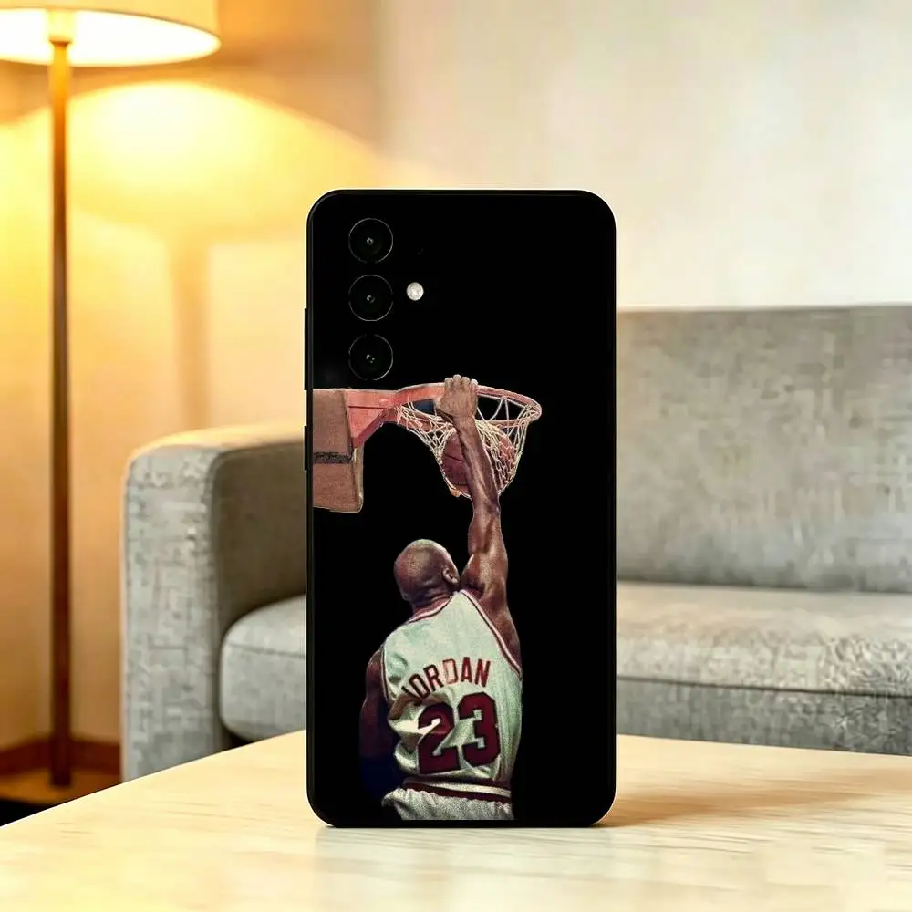 Чехол для телефона Samsung S25, S24, S21, S22, S23, S30, Ultra, S20, Plus, FE с изображением Майкла Джордана, мягкий, черный (art.: 3920da5a8efeb) - 3920da5a8efeb