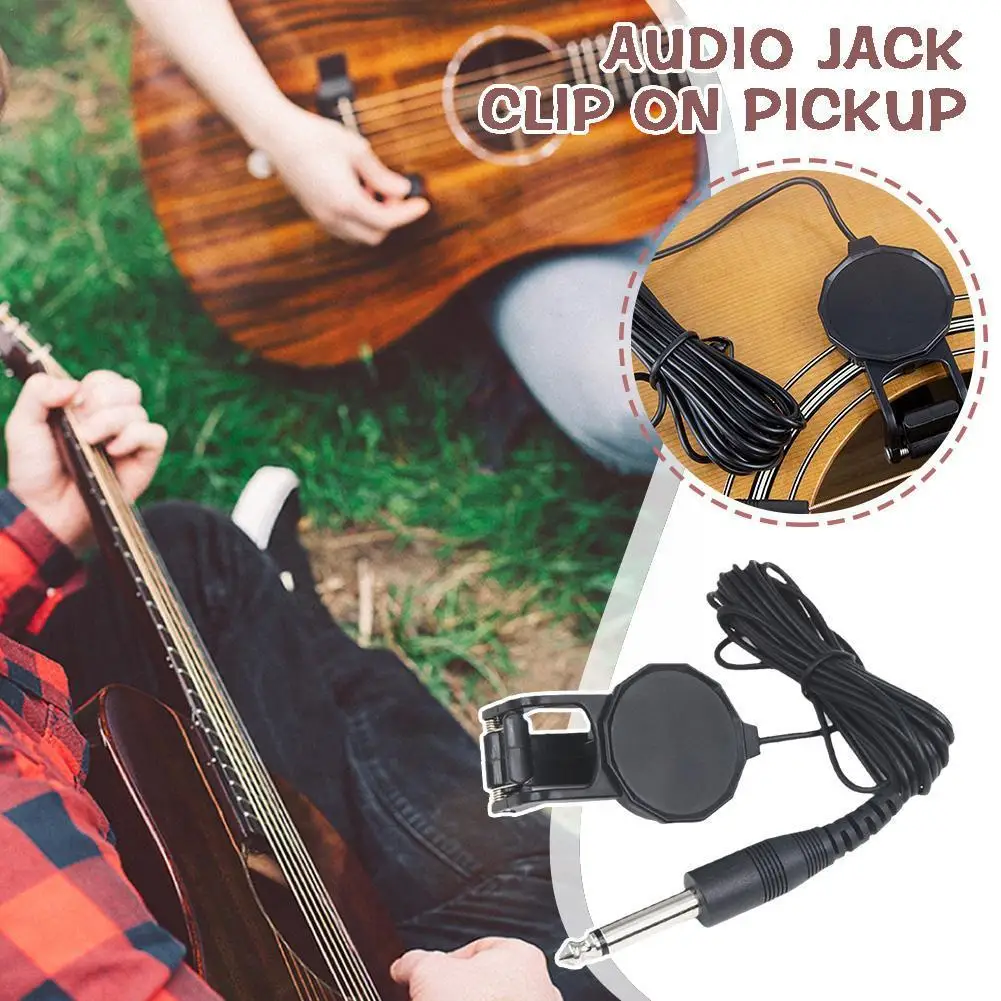 

Guitar Clip-on Pickup Piezo Transducer Contact Mic Pickup Copper Pickup For Acoustic Guitar Violin Ukulele Banjo W8B2