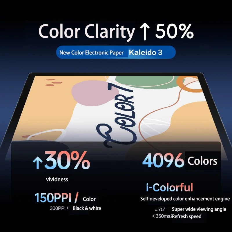 Новое поступление 7-дюймовый цветной электронный книжный считыватель для