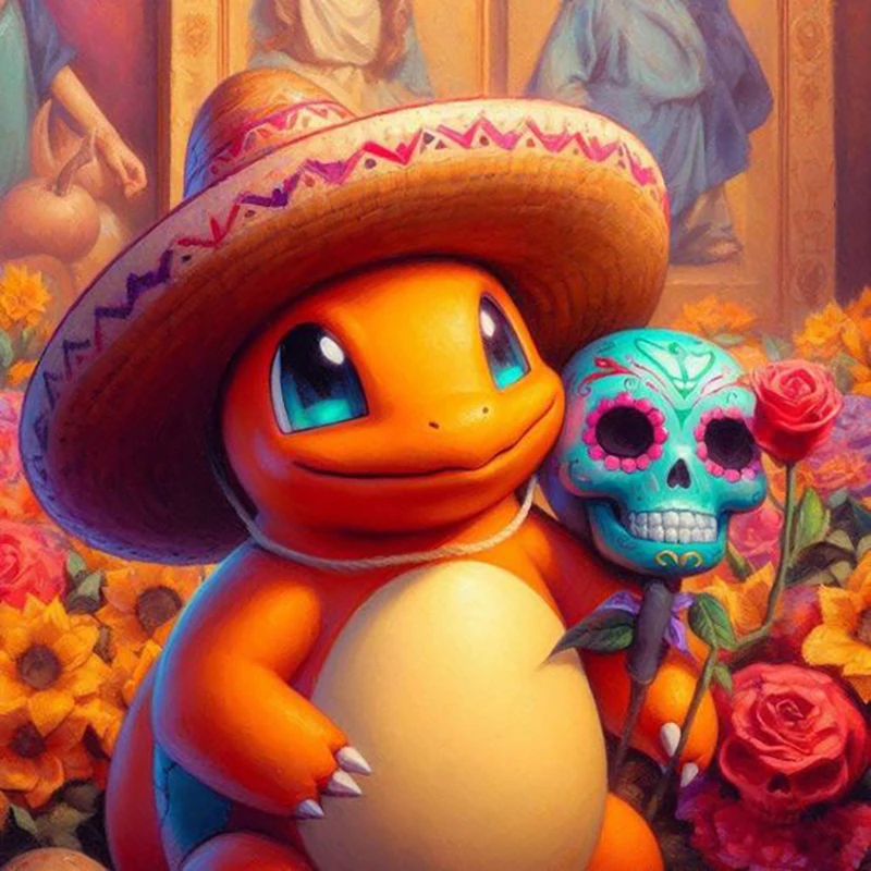 Набор Алмазной Живописи С Мультяшными Животными Полная Круглая Дрель Акриловая