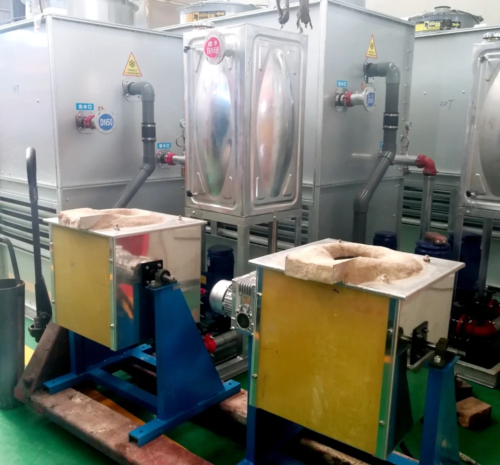 Маленькая печь IGBT от 20 до 140 кг нагревательное оборудование для индукционного