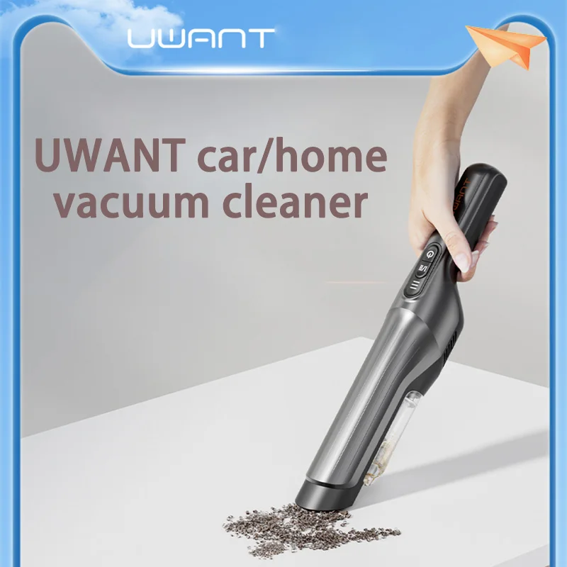 

Автомобильный пылесос UWANT, ручная беспроводная зарядка, высокая мощность, мощный, с защитой от клещей, большое всасывание, бытовой автомобил...