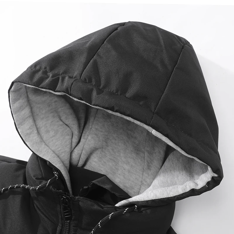 Varsanol Winter Hooded Jacket Men Parkas Coat Casual Thick Parker Style Mixed Color Cotton-padded Jacket Men's Clothes Oversized