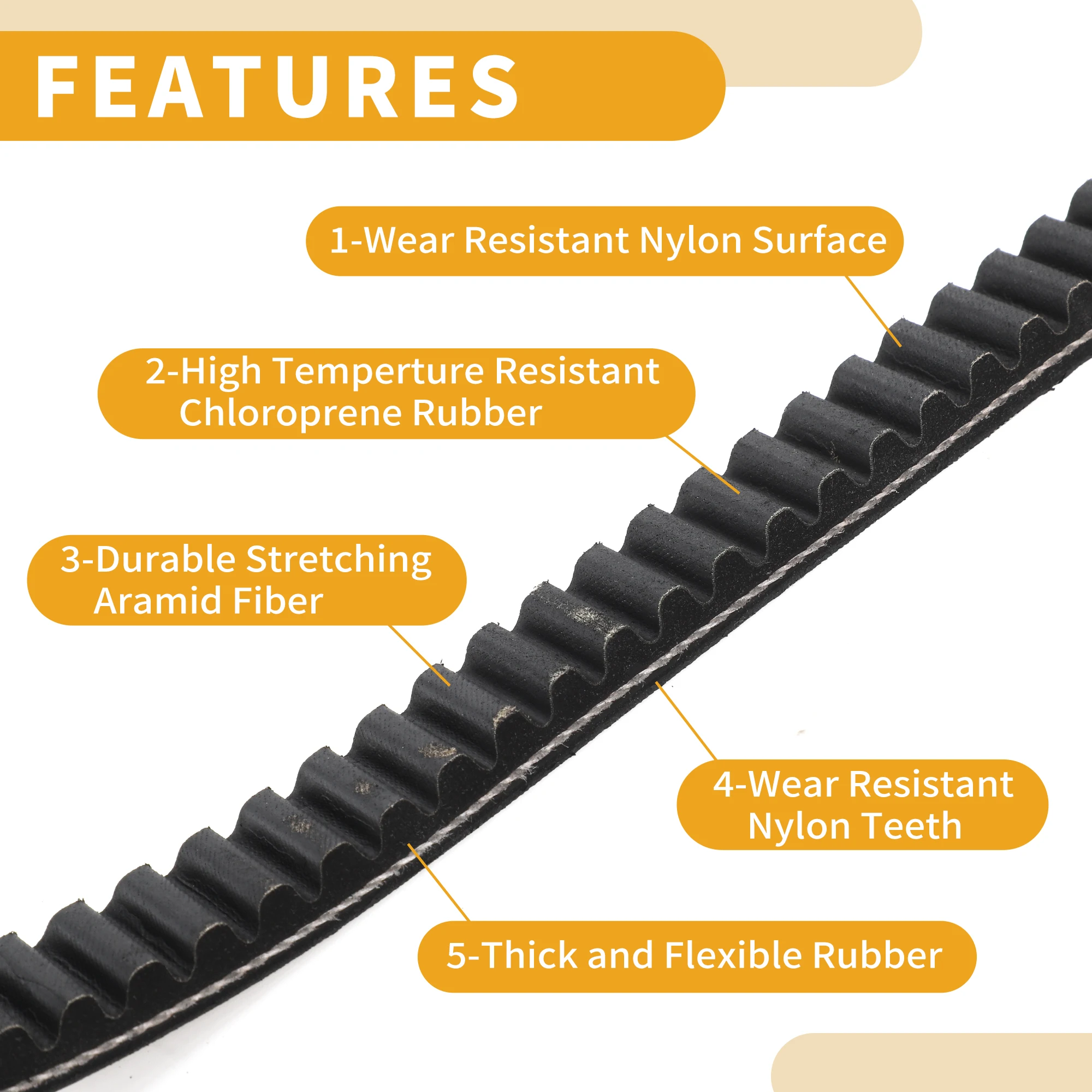 Приводной ремень Motoforti мотоциклетный V-образный для Honda FES125 PES125R S-Wing PS125 NES150