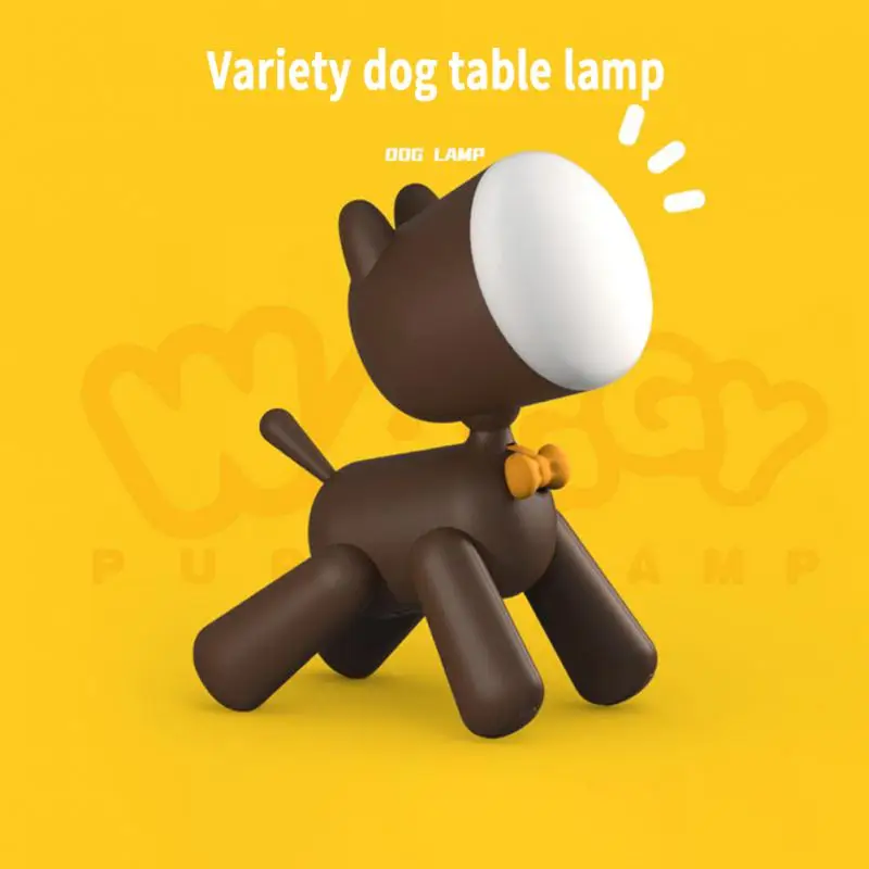 

Creative Cartoon Puppy Led Desk Lamp Student Bedroom Bedside Lights Rechargeable Children’s Reading Night Light Eye Protection
