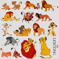 disney lion king simba iron on patches for clothing diy washable heat transfer kid t shirt jacket thermal stick on clothes decor