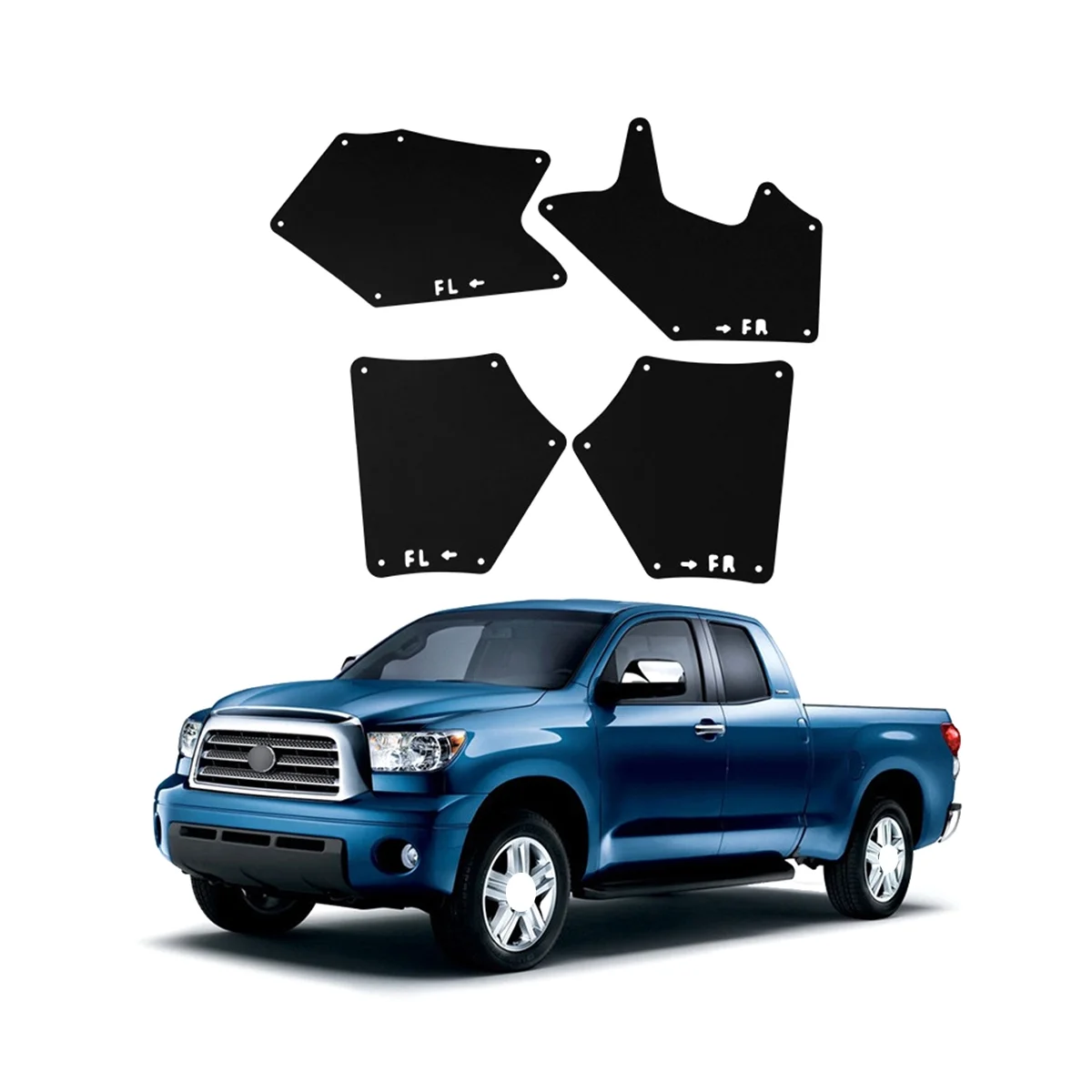 Автомобильные Брызговики для Toyota Tundra 2008-2021 от грязи