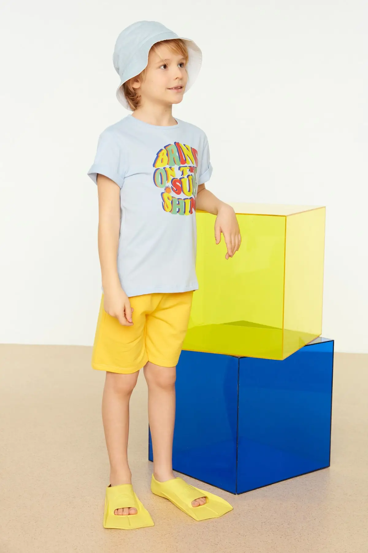 

Printed Male Child Knitted T-Shirt TKDSS22TS0510