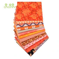chainhoplain cotton fabricpatchwork clothorange color of handmade diy quilting sewing craftscushion home textiles material
