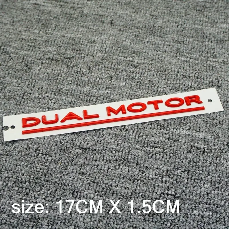 Suitable for TESLA Tesla Model 3 ModelX S Y High Performance Word Label DUAL MOTOR Dual Motor Tail English Letter Car Logo