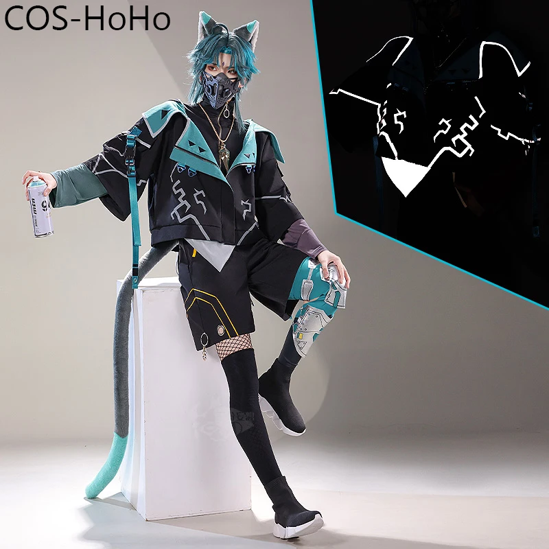 

Костюм для косплея COS-HoHo Genshin Impact Xiao, крутая Красивая униформа, костюм для косплея на Хэллоуин, карнавал, яркий костюм для ролевых игр для мужчин