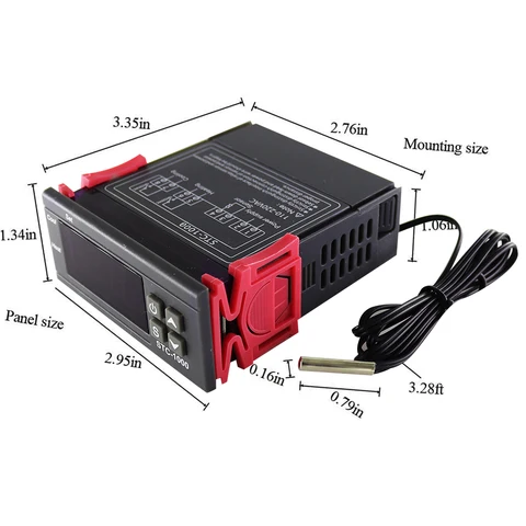 Регулятор температуры ZHOUZHI STC-1000 черный