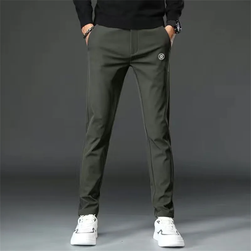 2022 Winter Thicken Golf Pants For Men Fashion Quick Dry Elasticity Golf Wear Men's Trousers Sports Long Pants Casual Work Pants