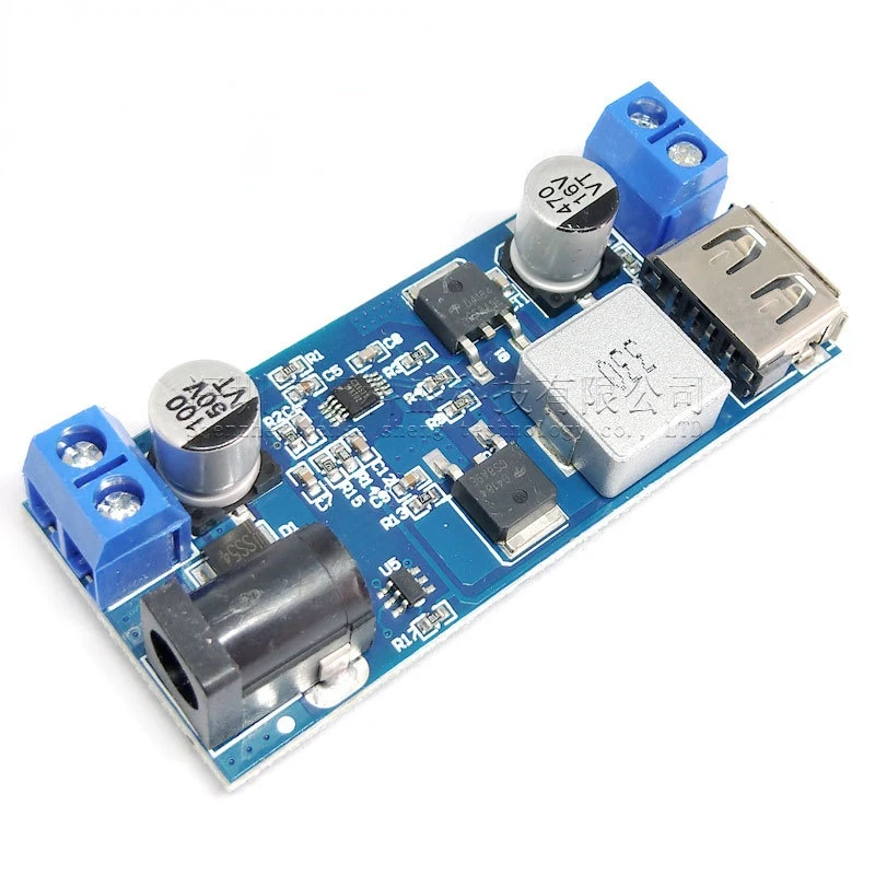 

DHL 100Pcs DC-DC 24V/12V To 5V 5A понижающий преобразователь источника питания, замена LM2596S Регулируемый USB-модуль зарядки для телефона