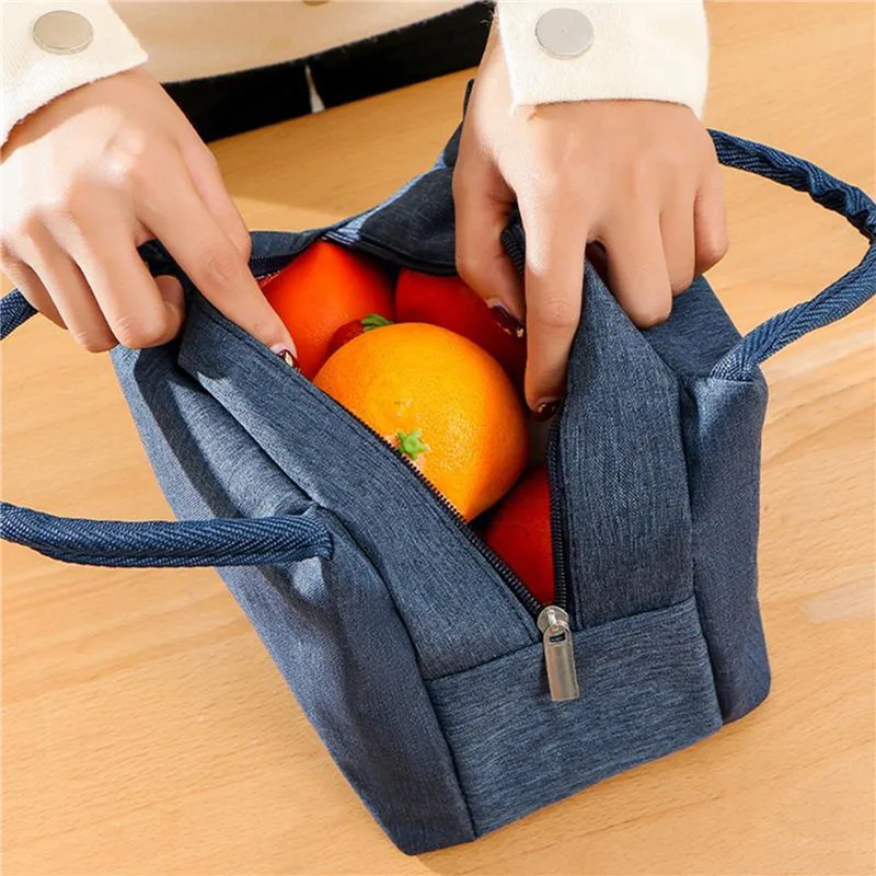 

Portable Lunch Bag Waterproof Thermal Insulated Lunch Box Bento Pouch Dinner Insulation Bag Student Thickened Cute Lunch Bag