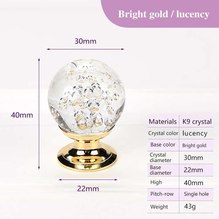 

Ручки для шкафов TOPNIKE хрустальные