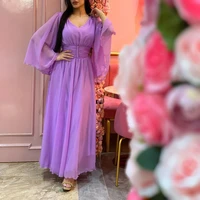 ramadan eid mubarak chiffon dubai abaya saudi arabic turkey islam muslim fashion hijab dress for women robe longue femme kaftan