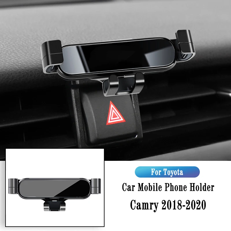 

Car Phone Holder For Toyota Camry 2018-2020 Gravity Navigation Bracket Air Outlet Clip Bracket Rotatable Support Car Accessories