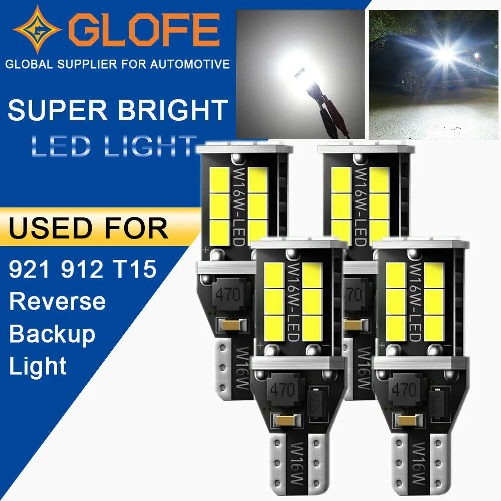 

Для Toyota 4runner 2001-19 Canbus светильник заднего хода T15 921 912 6000K 4X