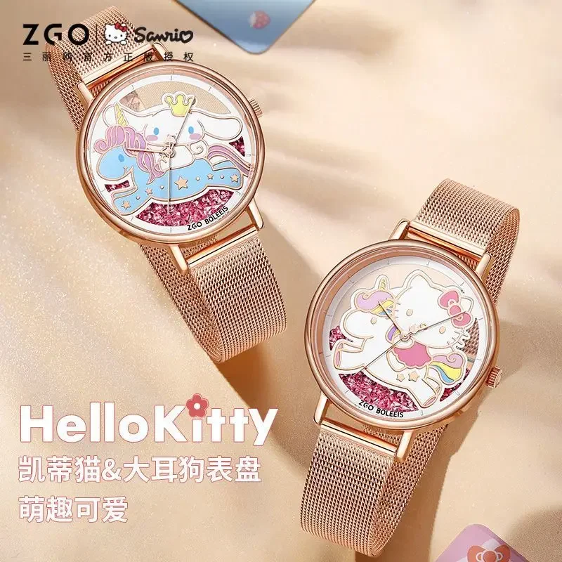ZGO Sanrio Cinnamoroll KT Часы для девочек Ins Подарки на день рождения