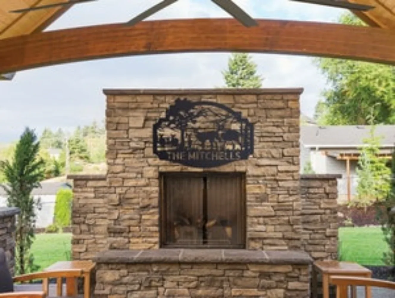 Персонализированный металлический знак кабины с оленями для охоты на открытом