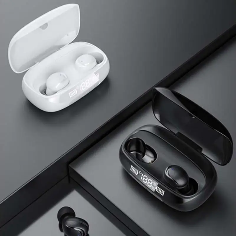 

Tws Stereo Bluetooth Earphone Sport Wireless Earbuds Power Display Touch Control Bluetooth 5.1 Headphones For Samsung With Mic